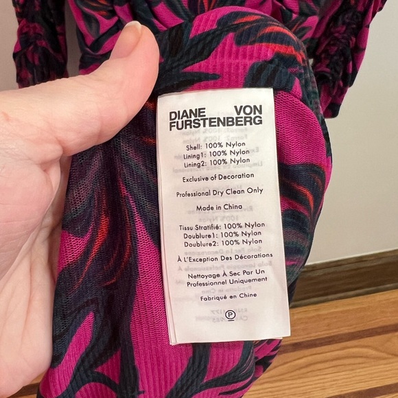 DIANE VON FURSTENBERG Rochelle stretch mesh sexy dress - Picture 6 of 7